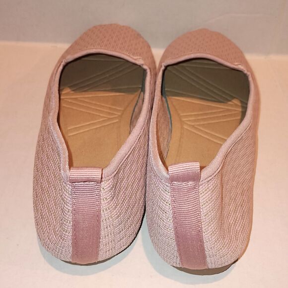 Sobeyo Sweater Soft Ballet Flats-Size 10-Pink-Breathable-Soft Foldable Sole - Picture 5 of 8